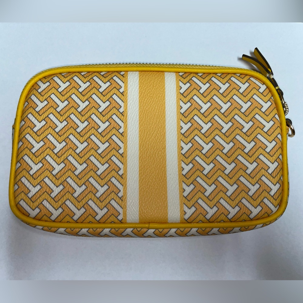 Tory Burch small yellow pouch/wristlet